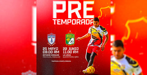 Atlético Morelia tendrá partidos amistosos contra Pachuca y León