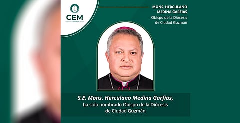 Nombra Papa Francisco al michoacano Herculano Medina obispo de Ciudad Guzmán