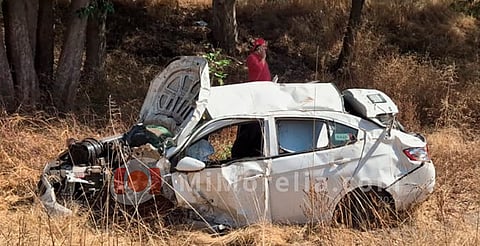 Son tres reporteros los accidentados en la Morelia-Pátzcuaro
