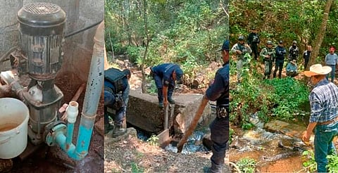 Inicia Guardia Civil operativos para evitar robo de agua en Carácuaro