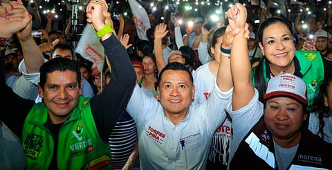 Ante cientos de morelianos, Torres Piña llama al voto masivo en favor de la 4T