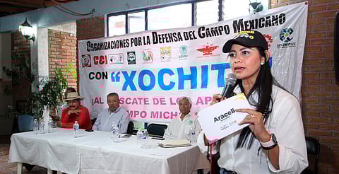 Nuestro campo sufre por la crisis ambiental, su atención ¡será una prioridad!: Araceli Saucedo