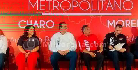 Alito Moreno presente en firma de acuerdo metropolitano entre candidatos de Michoacán