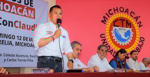 La fuerza de la CTM acompañará la llegada de la 4T a Morelia: Torres Piña