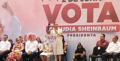 Sheinbaum promete apoyo al gobierno de Michoacán para concretar el cable bus en Uruapan