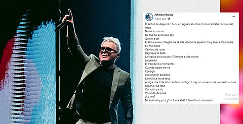 Ve preparando garganta, este podría ser el setlist de Alejandro Sanz esta noche en el Morelos