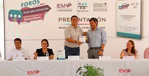 IEM y Cesmich entregaron Concentrado de propuestas a institutos políticos y candidaturas Independientes