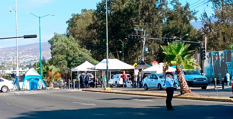 Elementos de Guardia Civil mantienen bloqueo este sábado