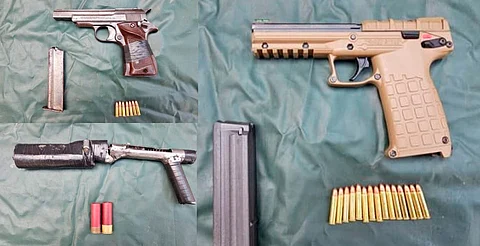 Agentes policiales frustran robo a banco de Apatzingán; hay tres detenidos y tres armas aseguradas