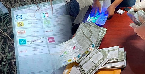 Identifican boletas electorales falsas en Oaxaca