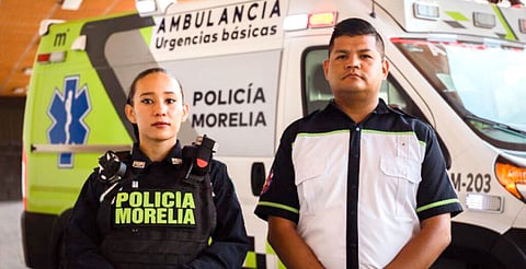 Paramédicos y rescatistas de Policía Morelia, compromiso y servicio a la ciudadanía