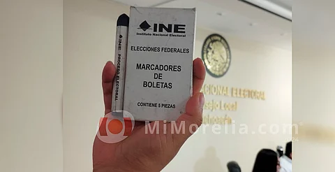 Recomienda INE usar su "marcador" para votar y no otro instrumento