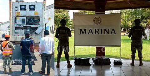 Marinos localizan 52 kilos de cocaína ocultos en contenedor refrigerado