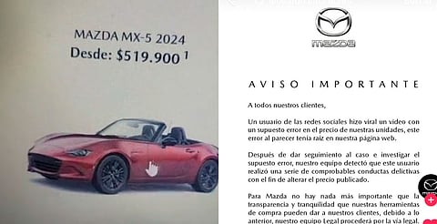 Joven intentó comprar carro del año en $519 pesos por error en página web; no le salió