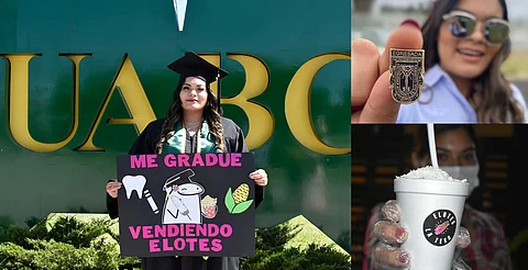 Chava se gradúa vendiendo elotes