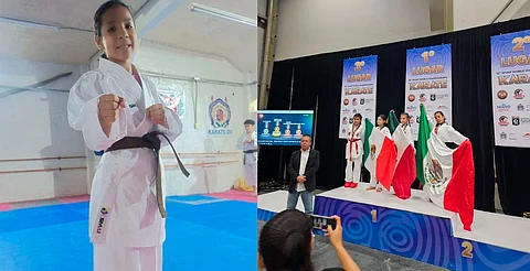 Niña moreliana se lleva medalla mundial en Karate