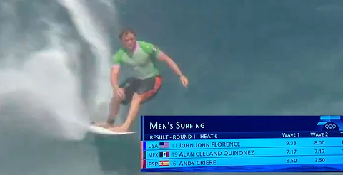 Surfista mexicano consigue pase a segunda ronda en los Juegos Olímpicos París 2024
