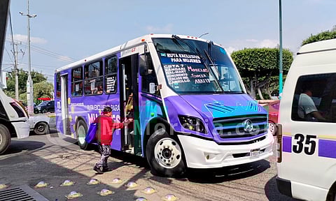 Transporte exclusivo para mujeres en Morelia está en pausa: Immujeris