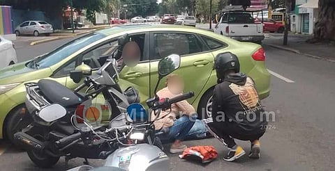 Acaba de pasar: queda herido tras chocar, en la Ventura Puente