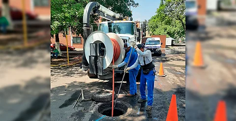 Revisa OOAPAS condiciones de rejillas y coladeras para evitar taponamientos por lluvias