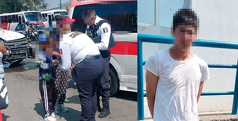 Auto que chocó con combi era robado; ya detuvieron a sospechosos