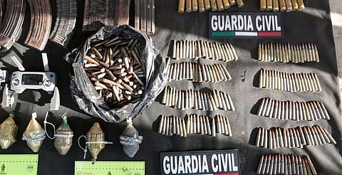 En 6 meses Guardia Civil aseguró más de 2 mil 500 explosivos