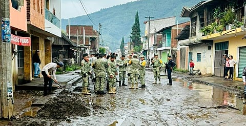 Tromba azota comunidad de San Lorenzo, en Uruapan