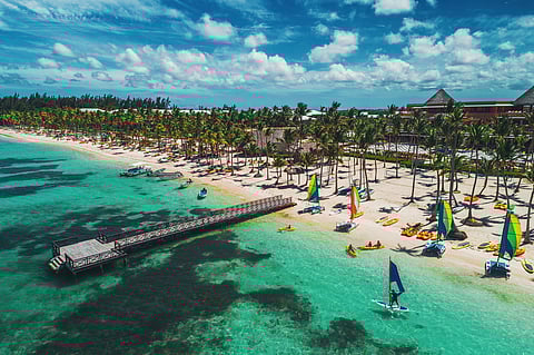 Aerial view Bavaro Punta Cana Republica Dominicana