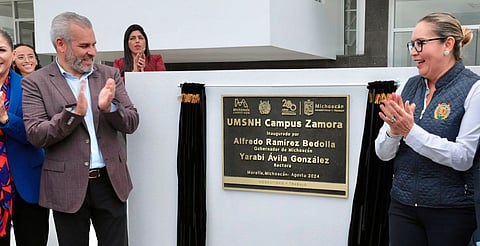 Inaugura Bedolla campus Zamora de la UMSNH