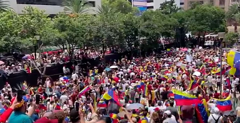 Venezolanos y mexicanos se manifiestan en CDMX; denuncian fraude de Maduro