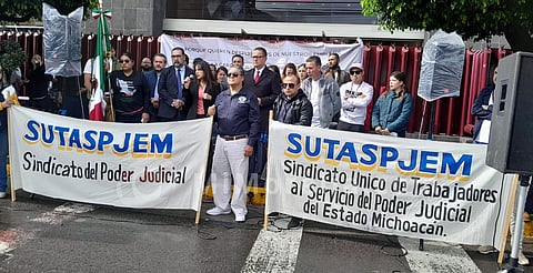 Mantendrá Michoacán paro de labores en el Poder Judicial de la Federación