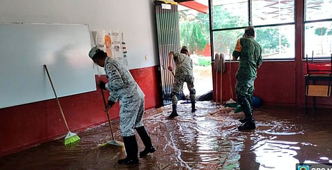 Aplican Plan DN-III-E en Tiripetío para auxiliar a afectados por las lluvias