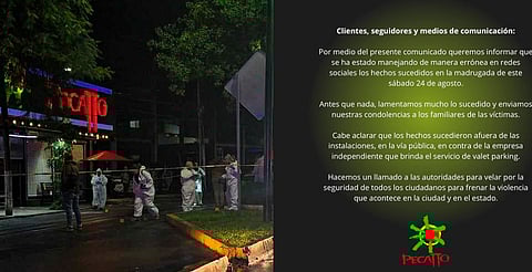 Aparcacoches asesinados no tenían nada que ver con Pecatto, aclaran