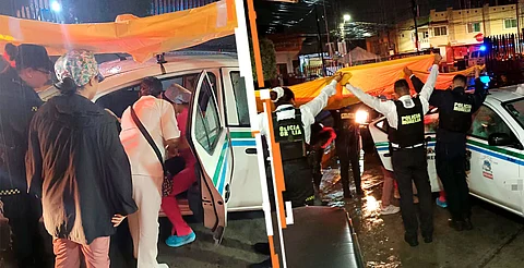 Policía Morelia brinda apoyo a mujer en labor de parto a bordo de un taxi