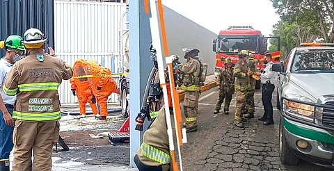Policía Morelia, Bomberos y Protección Civil controlan fuga de ácido clorhídrico