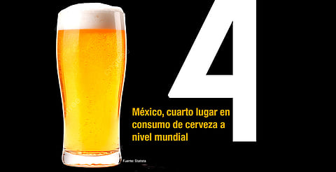 Un par de cervezas puede añadir 500 calorías a la ingesta diaria