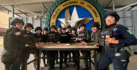 Guardias civiles se capacitan en Colombia para el combate al secuestro y la extorsión