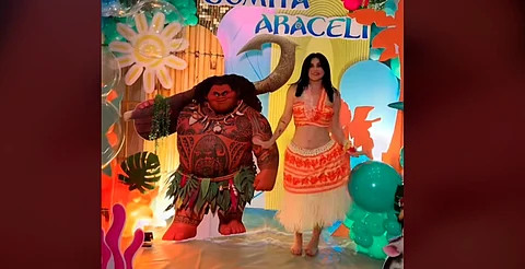 Gomita buena onda celebra sus 30 con temática de Moana, pero decepciona a fans