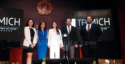 Yurisha Andrade rinde su informe como presidenta del Tribunal Electoral de Michoacán