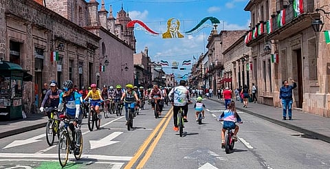 Saca la bici y únete a la Rodada Patria en Morelia, este viernes