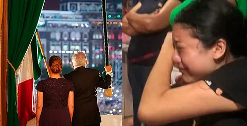 VIRAL: joven llora al ver el último grito de independencia de AMLO