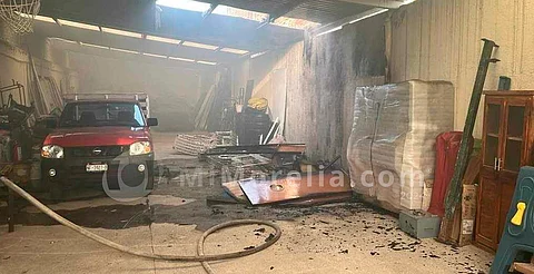 Incendio de bodega en el centro de Morelia deja sólo daños materiales