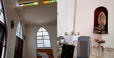 Delincuentes se meten a robar a parroquia de la colonia Leandro Valle, en Morelia