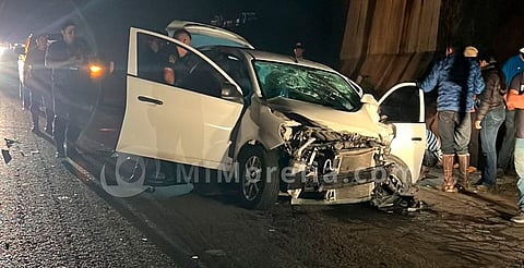 Choque entre auto y camioneta de custodia deja siete heridos en la Siglo XXI