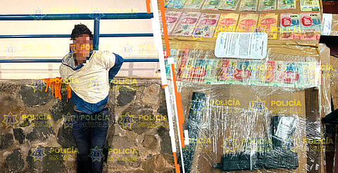 Policía Morelia detiene a presunto ladrón armado en Prados Verdes