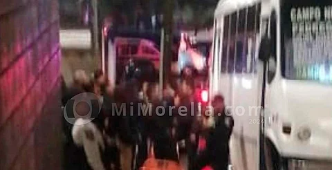 Detienen a conductor que disparó contra camión de transporte público en Morelia