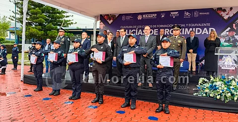 Concluyen 270 policías de proximidad cursos de formación inicial en el IEESSPP