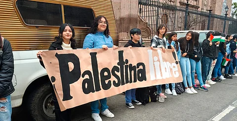 Con protestas en ciudades y municipios, FNERRR se solidariza con el pueblo palestino