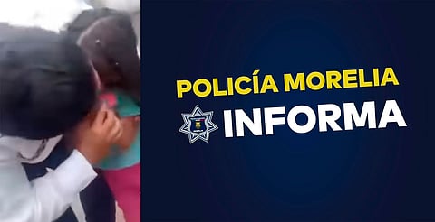 Policía Morelia investiga sobre niña rociada con gas pimienta