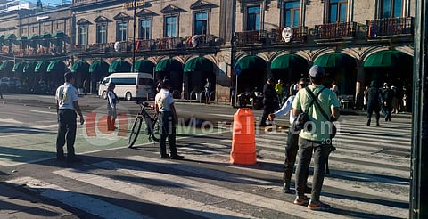 Hombre muere por disparo en pleno Centro Histórico de Morelia
